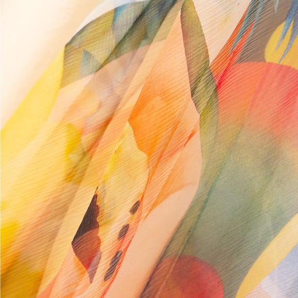 Salpicon White Silk Dress - Picture 3 of 4